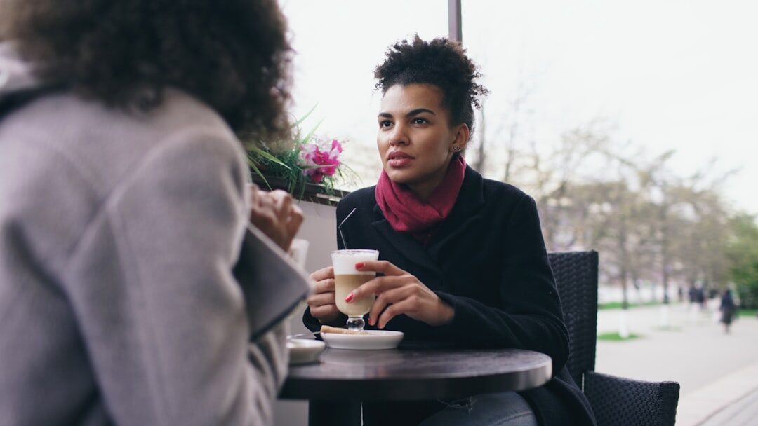 person expressing empathy in conversation